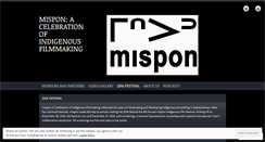 Desktop Screenshot of misponfestival.com